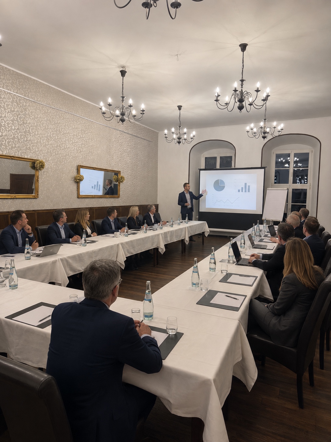 Firmentagung im historischen Saal der Veltheimsburg